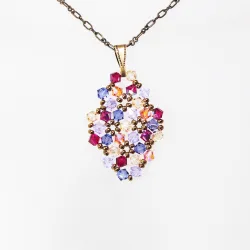 Pendant 40cm - Terence Rhombus S-Bronze Chain - Pendant 40cm - Laiton bronze